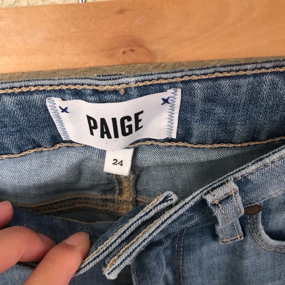 Paige Verdugo Ankle Light Wash Skinny Jeans - Picture 2 of 4